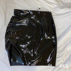 NWT Faux Leather mini skirt Express